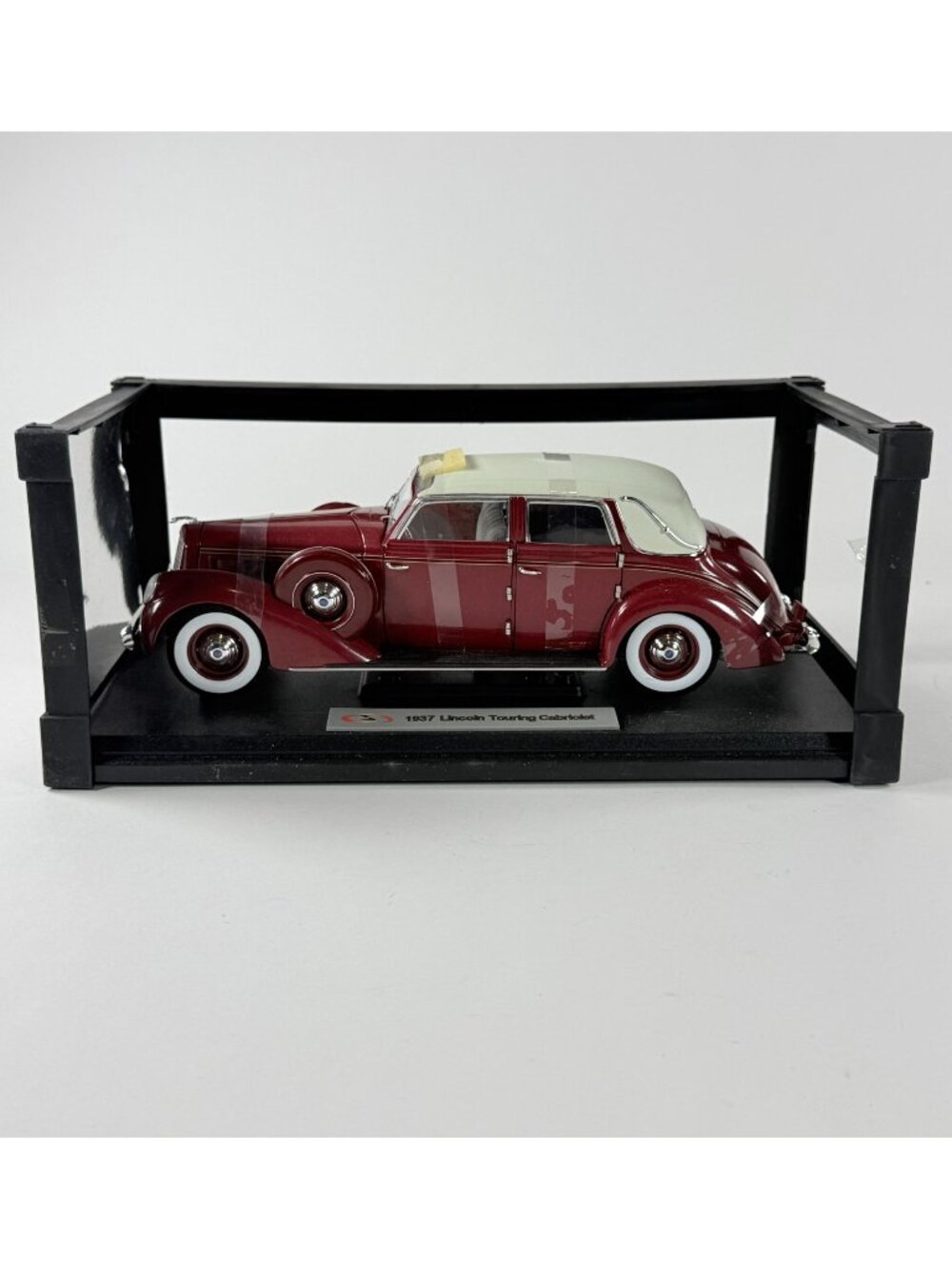 Signature Models 1937 Lincoln K Touring Cabriolet Burgundy Stately Model No Box